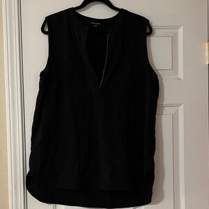 Women's Black Sleeveless Blouse